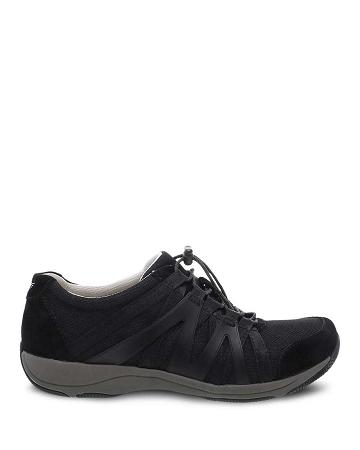 Baskets Dansko Henriette Daim Femme Noir Noir | FR 213HAP